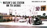 1950s - Watson's Gas Station on NW 7 Avenue, Miami, Florida
