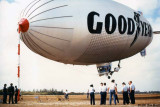 1980 - members of CGRU Air Station Miami and the Goodyear GZ-20A Blimp Enterprise N1A
