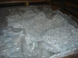 PVC regrind from window blinds