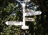 Signpost in Crowcombe
