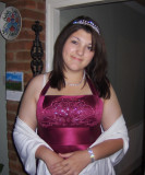 CHARLOTTE IN HER PROM DRESS