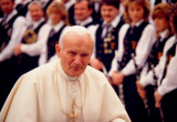 Pope John Paul II, before he shook hands with me and my wife, Vatican, 1987.