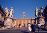 Piazza del Campidoglio, largely designed by Michelangelo,  Rome, 1982.