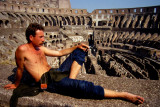 Saw this man at the Colosseum, Rome, 1982. Fortunately, he agreed to be photographed.