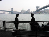 NYPD officers and New York City bridges