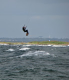 Hoppande kitesurfare, Skanr
