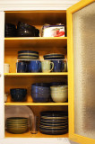 dishes in the cupboard