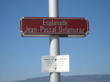 Si Lausanne a honor Jean-Pascal Delamuraz par un quai, Cudrefin lui a ddi une esplanade
