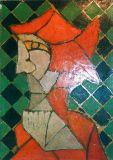 cavaliere rosso-tela-50p-olio-1974.JPG