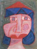 Woman face- 20x28- guasche-1987.JPG