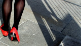 red shoes