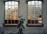 face on the wall
