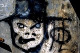 face on the wall