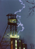 Coal Tipple and Created Lightning