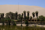 Huacachina, south of Ica.  An oasis town in the desert.