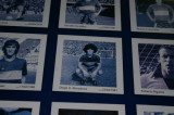 At La Boca Stadium.  A picture of former player Diego Maradonna