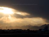 sunset above the city