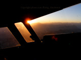 Sunset from the air