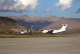 Sunny afternoon on Kabul airport