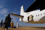 Locals and our plane