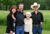 Steve, Aunt Jonie, Grandma, & dad
