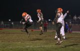 aylward, nelson, and jones celebrate onside kick recovery