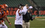 kyle signals the play