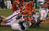 gildea, benjamin, and becker pile on harrison ball carrier