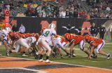 offense on the harrison one yard line
