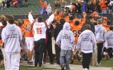celebrating win over harrison