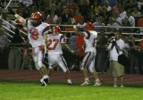 celebrating interception