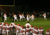 just before the end of the first half