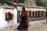 Prayer Wheels at Drepung Monastery