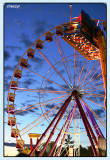 7858- ferris wheel at dusk royal melbourne show
