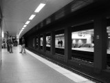 Waiting for the subway (Frankfurt)