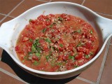 Sun Cooked Fresh Tomato Pasta Sauce
