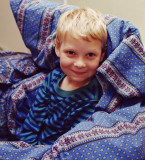 Tristan all wrapped up, Spring 1999