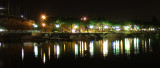 Promenade of Peschiera at night