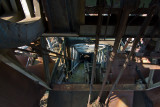 Looking down a chute at blast furnace #5