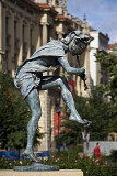Statues and fountain at Semovazne Namesti