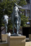 Statues and fountain at Semovazne Namesti