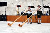 Alps Horns being played (bavarian)