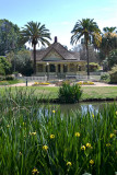 The doctors house from the lake, Fullerton Arboretum