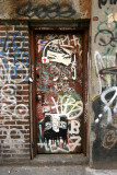 Graffiti above Grand Street