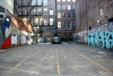 Nearly Vacant Parking Lot