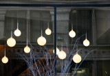 NYU Business School Lights & Window Reflections