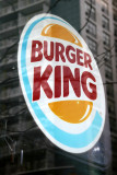 BURGER KING Sign  with Window Reflection of LaGuardia Place Residences