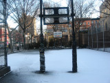 Playground in Early Morning Snow