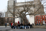 Students Visiting the Square by the Arch