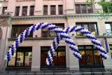 NYU Graduation Balloon Adornment